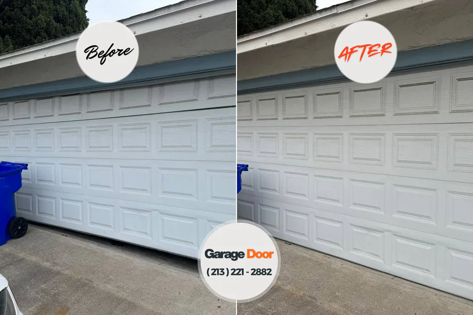 Before and after: garage door repair Mililani Mauka, HI